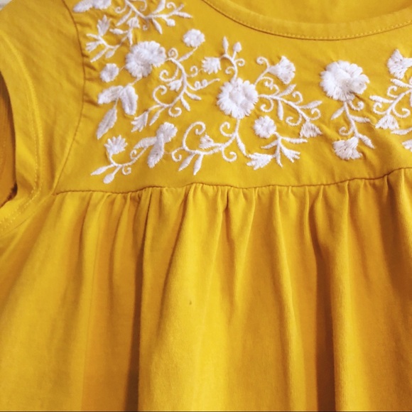 J CREW FACTORY yellow embroidered flowy top XS - Picture 4 of 6